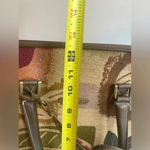 Vintage American Trunk & Case Tapestry 90s travel‎ bag Weekender EUC! - Picture 12 of 13